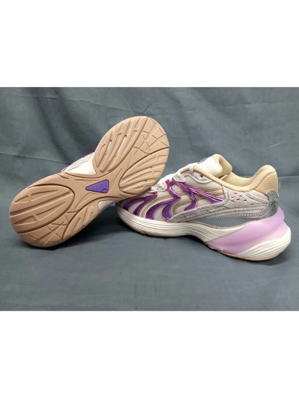 Puma Inverse Shades JR (GS) 406008 01 White Lavender Girls Size 6.5 NEW NO BOX!